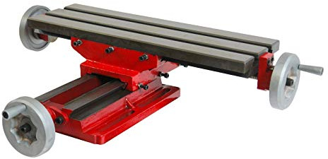 DEMA Kreuztisch 475x153 mm - Frästisch, Bohrtisch, Koordinatentisch, Schraubstock - Präzise, Robust, Vielseitig - Für Metallbearbeitung, Werkstatt, CNC, Fräsen