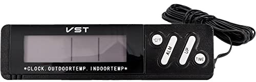 UNITEC Thermometer für Innen & Außen, mit Digitalanzeige, Messbereich -50°C - +70°C, zuschaltbarer Eis-Alarm bei +4°C