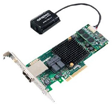 Adaptec 8885Q - Memory Controller (RAID) - 16 Transmitters / Channel - SATA 6Gb/s / SAS 12Gb/s Low Profile - 1.2 GBps - RAID 0, 1, 5, 6, 10, 50, 1E, 60 - PCIe