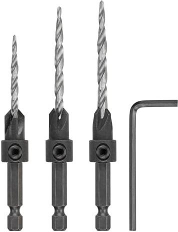 DEWALT Juego de brocas avellanadas #6, #8, #10, 3 piezas (DW2535)