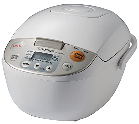 Zojirushi NL-AAC10 Micom Cuiseur à riz (non cuit) et réchauffeur, 5,5 tasses/1,0 l, 1,0 l, beige