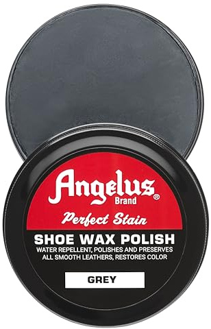 Angelus Perfect Stain Shoe Wax Polish, 2.6oz (Grey)