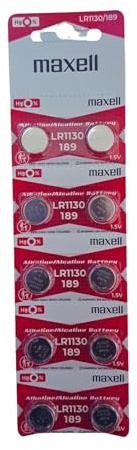 LR1130 Maxell 10 Alkaline-Batterien