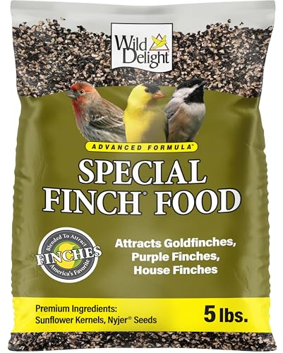 Wild Delight Advanced Formula Special Finch Food, Wild Bird Seed Mix, 5lbs