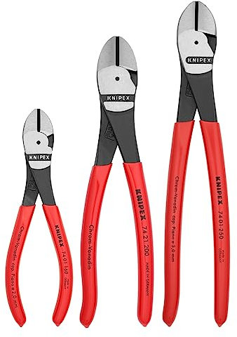 KNIPEX 002005s2 Alto Grado de Palanca Cortador Diagonal alicates Herramienta Set – 3 Piezas