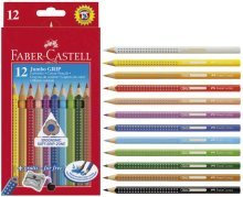 Faber-Castell Buntstift Jumbo Grip Weiß 12er