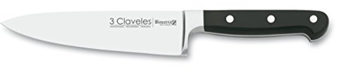 3 CLAVELES Bavaria - Cuchillo de cocina forjado, 20 cm (01545)