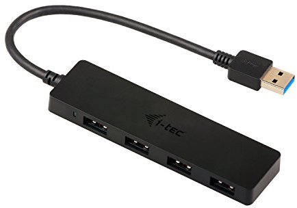 i-tec - Hub USB passivo 3.0 in Metallo, 4 Porte, per Notebook, ultrabook, Tablet, Pc Windows e Mac, Senza Adattatore di Rete