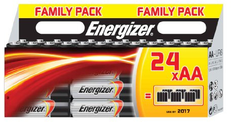 Energizer Classic Family Pack of AA Batteries 24 Pieces