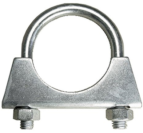 AllTrade Direct 2 x Universal Exhaust Clip U Bolt 32mm 1 1/4” Zinc Plated Aerial Tubing Clamp