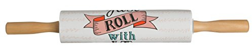 Premier Housewares Pretty Things Rolling Pin, Multi-Colour