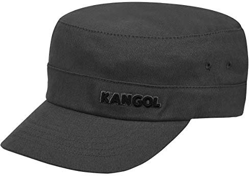 Kangol Flexfit Urban Army Cap Fullcap Armycap Military Damencap Herrencap Damen/Herren - mit Schirm, Hinten geschlossen, Schirm Sommer Frühling-Sommer Herbst-Winter - L/XL (58-61 cm) grau
