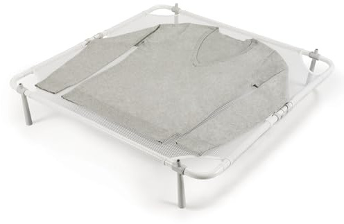 OXO Good Grips Folding Sweater Dryer, White, 26 sq. x 4-1/2 h