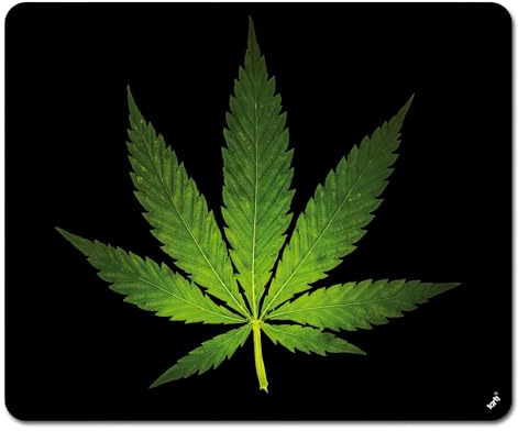 1art1 Cannabis Hanf Blatt Mauspad 23x19 cm