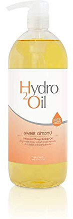 Hydro 2 Oil Sweet Almond Massage Oil 1lt Nourishing Relaxation | Water Dispersible,silky nourishing glide, non-greasy, rinses from linens, pro & home