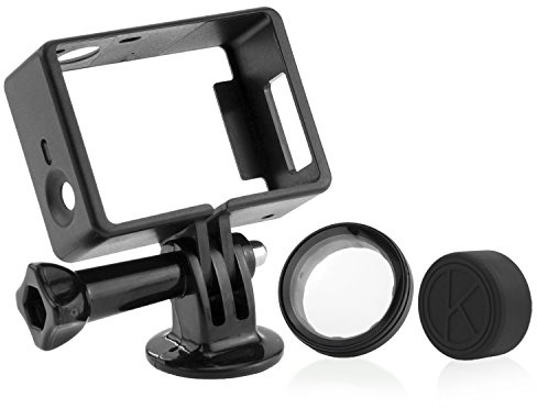 CamKix Frame Mount compatible with GoPro Hero 4, 3+, and 3 / USB, HDMI, and SD Slots Fully Accessible - Light and Compact Housing - Includes Large Thumbscrew/Tripod Mount/Rubber Lens Cap /