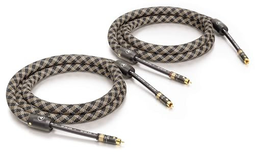 VIABLUE SALE/ALTE SERIE/ABVERKAUF NF-S6 AIR SILVER Cinchkabel * Analog/NF/Referenz * Audiokabel * 6-fach Abschirmung * Airpipes * T6s Cinchstecker/RCA * 1 Paar * 300 cm * 3 m