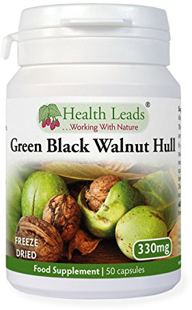 Green Black Walnut Hull (Freeze Dried) 330mg x 50 Capsules (100% Additive Free Supplements)