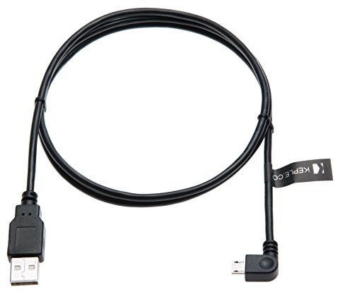 Keple Micro USB Cable compatible with ACER ICONIA TAB A701 USB 2.0 A To Right Angle Micro B Data Sync & Charging Cable 2M / 6.6FT