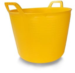 Auge en plastique jaune numéro 3 (40 litres) RUBI - 88720