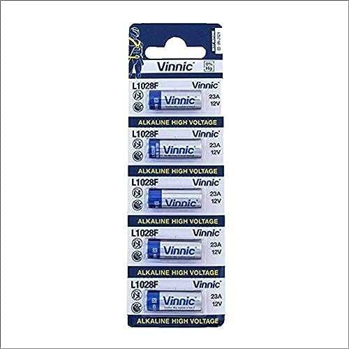Vinnic 5pk L1028 Alkaline 12V Batteries GP23A, MN21, A23, LRVO8 by Vinnic