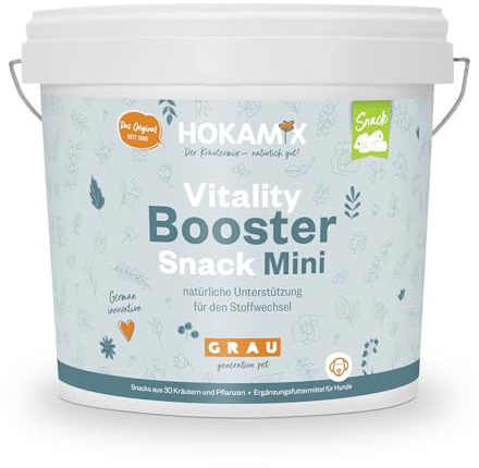 GRAU - das Original - Hokamix Vitality Booster Snack Mini, 1er Pack (1 x 2,25 kg), Ergänzungsfuttermittel für Hunde