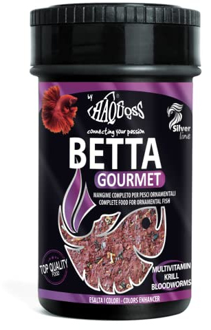 Haquoss Betta Gourmet Futter Natur für Betta, 100 ml/25 gr