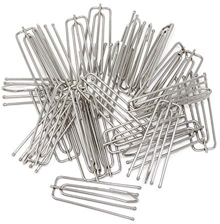 Honbay Stainless Steel Curtain Pleat Hook 24 Pack of 4 Prongs Pinch Pleat Clips Hooks Traverse Pleater