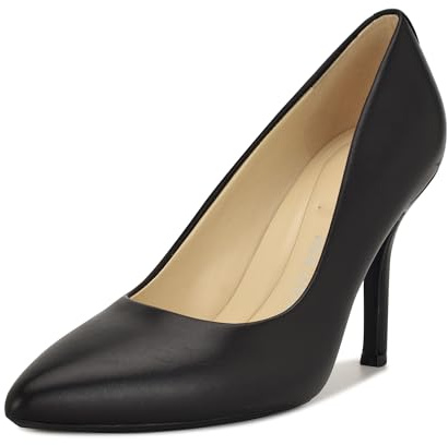 Nine West Women's Fifth9x9 Pump, Black Leather, 8.5