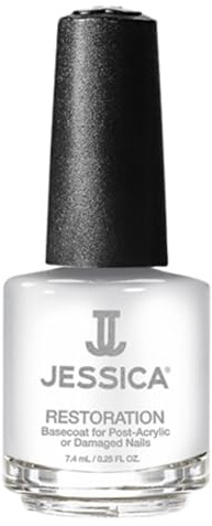 JESSICA Restoration Base Coat Nail Varnish, Award Winning for Post Acrylic or Damaged Nails, 7.4ml