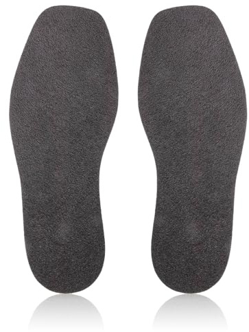 Schuhreparatur Schuhsohle Speckgummi schwarz - 1 Paar Antirutschsohlen Schuhe 100% Vegan- Gummisohlen zum Aufkleben - Schonsohle aus Naturcrepe - Sole Protector - Schuhsohlen Reparatur