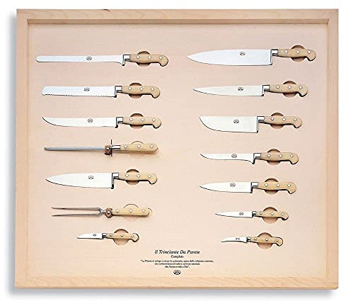 Coltellerie Berti - Il Trinciante da Parete - Completo - Set coltelli cucina forgiati