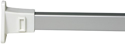 Croydex AD113040 Shower Curtain Rail, Silver, One Size