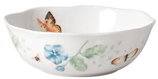 Lenox 806735 Butterfly Meadow All-Purpose Bowl, 1-Piece, 6.25' L x 6.25' W x 2.3' H, 20-Fl oz, Service For 1