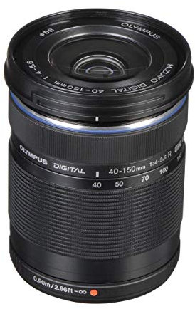 Olympus ED 40-150mm f:4.0-5.6 R Zoom-Objektiv (Schwarz) für Olympus und Panasonic Micro 4/3-Kameras