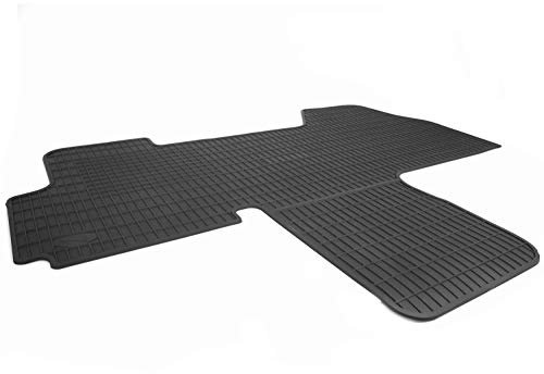 Gummimatte für Citroen Jumper II (2006>) Fahrerhaus Gummi Fußmatte Matte Vorn, Schwarz, Geruchsneutral, 1-teilig