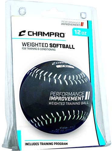Champro Training Softball, Package (Black, 12-Inch/12-Ounce)