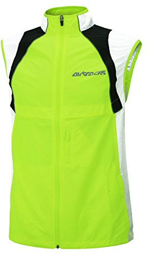 Airtracks Herren Funktions Fahrradweste - Laufweste - Leichte Wind Weste – Radweste – Windabweisend – Wasserabweisend - Reflektierend