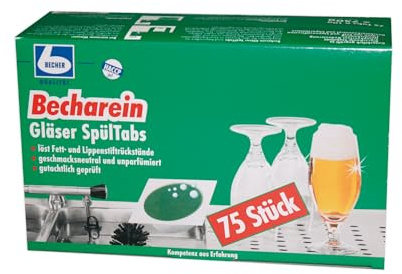 2x Dr. Becher Becharein Gläser Spültabs 75 Tabs