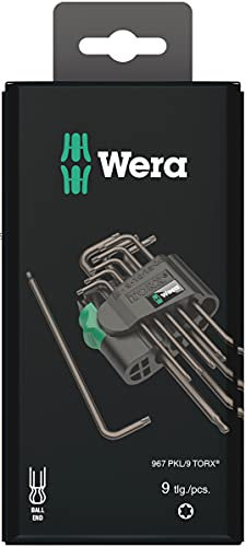 Wera 967 PKL/9 SB Torx Winkelschlüsselsatz, BlackLaser, 9-teilig, Wera 05073598001