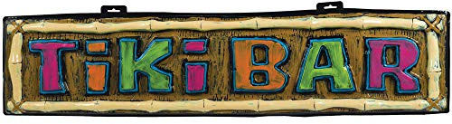 Hawaiian Tiki Bar Sign 1.11m x 26cm x 4cm, 136.08g