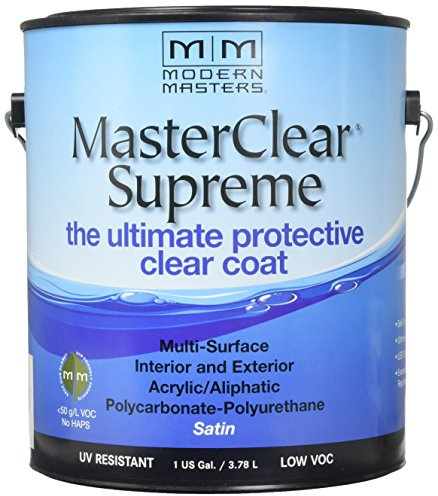 1 gal Modern Masters MCS902 Clear MasterClear Supreme Protective Clear Coat, Satin