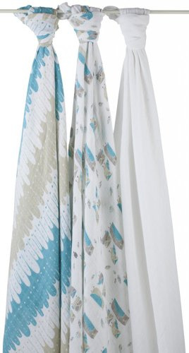 aden + anais Mulltücher 3er Set organic swaddles wise guys