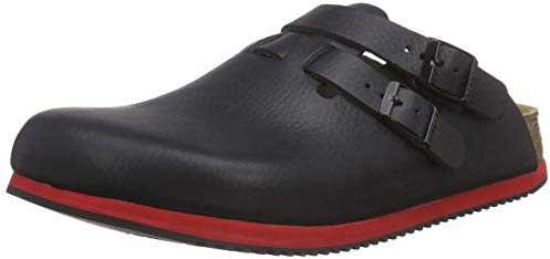 Birkenstock Kay Leder Softfootbed, Sabots Homme - Noir - Noir, 44