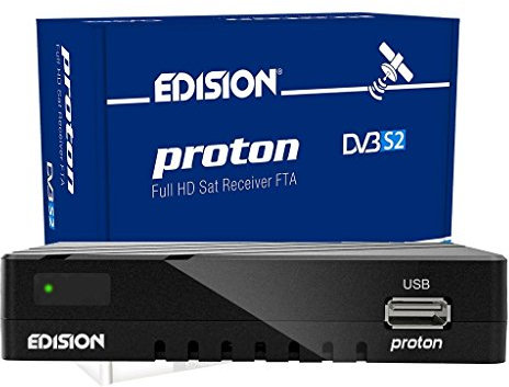 Edision Proton Full HD HDTV Récepteur Satellite FTA DVB-S2 (HDMI, AV, USB 2.0)