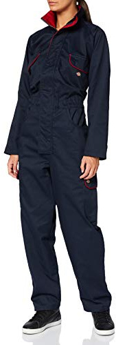 Dickies WD4839W NVR 12 Redhawk Womens Suit,navy blue / red, 12 UK( 38 EU)
