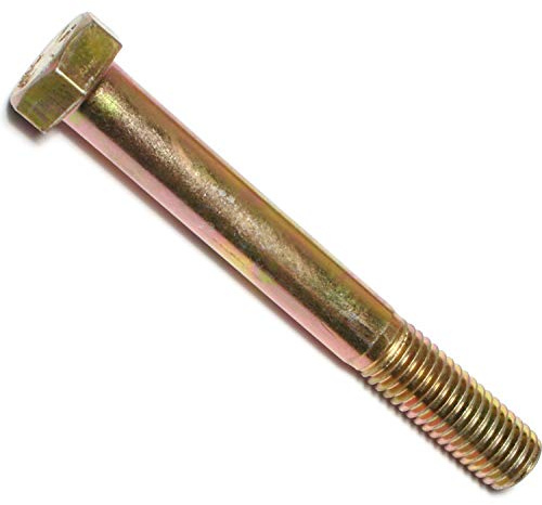 Hard-To-Find Fastener Grade 8 Hex Cap Coarse Large Bolts, Bulk Pack, Steel Hex Bolts for Construction, Home Improvement, 5/8-11 x 5, Pack of 10