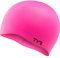 TYR Unisex-Adult Blend Wrinkle-Free Silicone Swim Cap (Floro Pink), All