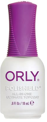 ORLY Polishield 18 ml | Überlack | UV-Nagellack| Farbton Transparent | 3-in-1 Effekt | Splitterfest | Schnell trocknend | verhindert Ausbleichen | für eine lange dauerhafte Maniküre | Nagelpflege