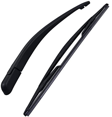 1x Set (1x Wischerarm + 1x Wischerblatt + 1x Abdeckkappe, Wischer) Heckwischerarm Arm Wischer Wischblatt Scheibenwischer Scheibenwischerblatt Heckwischer Heckwischerblatt Heckscheibenwischer